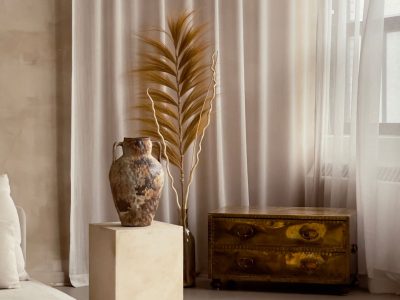 Gordijn in interieur
